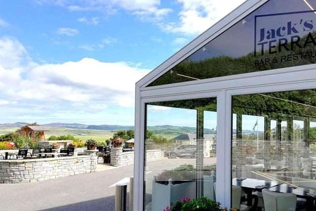 The stunning views from the terrace.