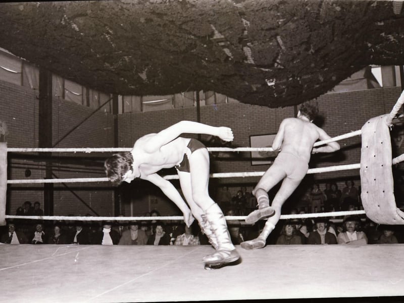 Fight night wrestling showcase in Derry in June 1975.