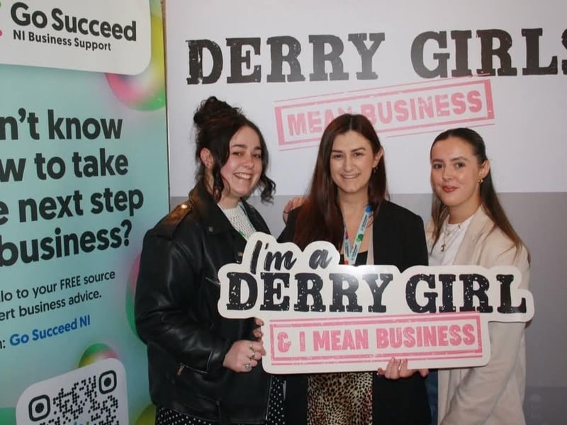 Derry Girls Mean Business.