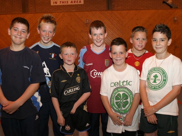A game of football for Connor O'Doherty's birthday.