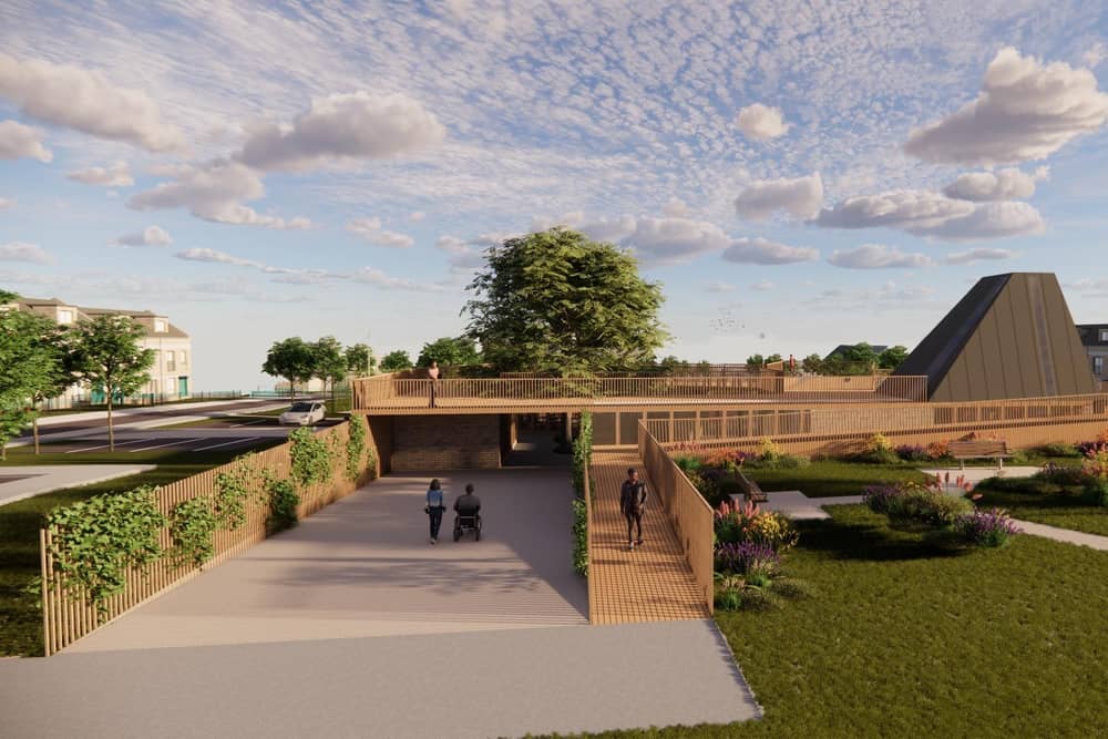 Part of the community hub complex being proposed by Apex.