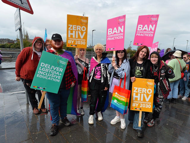 Revellers at the 2024 Foyle Pride Parade. Photo: George Sweeney