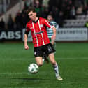 Derry City new signing Matthew Ward in action against Shamrock Rovers in the Presidents Cup final at Brandywell on Friday evening. Photo: George Sweeney. DER2307GS – 99