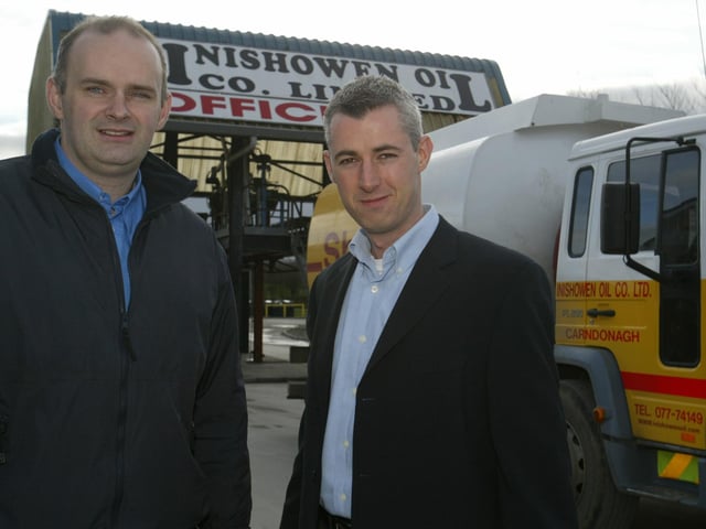 Conor and Mark Kelly of inishowen Oil. (2401JB70)