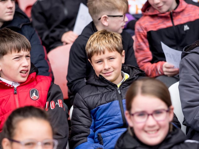 Participants at the Derry Diocese Fan The Flame annual Mass 2025 in Celtic Park.