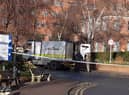A cordon has been put in place at St James's Hospital and army specialists are in attendance. Photo: National World