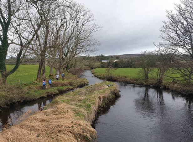 Inishowen River Trust Volunteers tree planting along the Culdaff River.