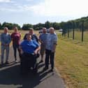Ballyarnett Country Park users at front Davy Cregan and behind, from left to right: Tommy Mullan, Bronagh McNamara, Michael McDevitt, Mark Doherty and James McDevitt.