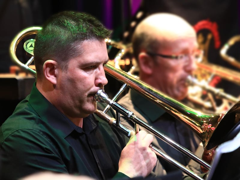 The Britannia Big Band performing at the New Gate Arts Centre on Thursday.