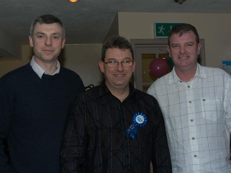 Birthday boy Michael with friends and family on his 40th birthday.
