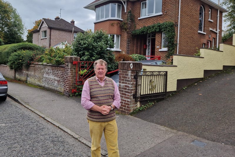 Aberfoyle & Duncreggan Residents' Association chair Jim Kelley outside his home this week.