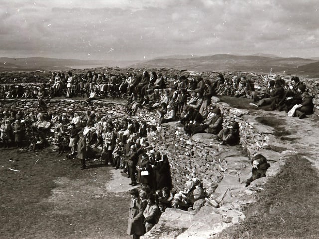 Participants at events during Cruit Ailigh, a special Inishowen-wide festival celebrating our ancient heritage. These pictures are mainly from Grianan Fort and Muff.