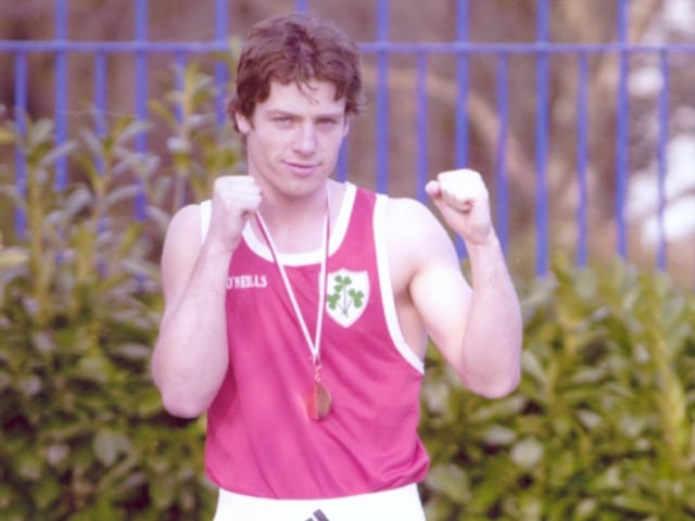 Boxer John Duddy from RIng Amateur Boxing Club signalled the end of a highly successful amateur career in the Delacroix Function Rooms before travelling to New York seeking a full-time professional boxing contract.