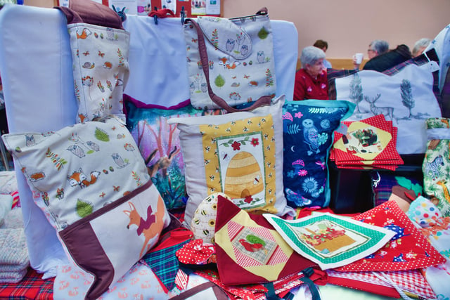 Products on display at the Clooney Hall Christmas Fair.