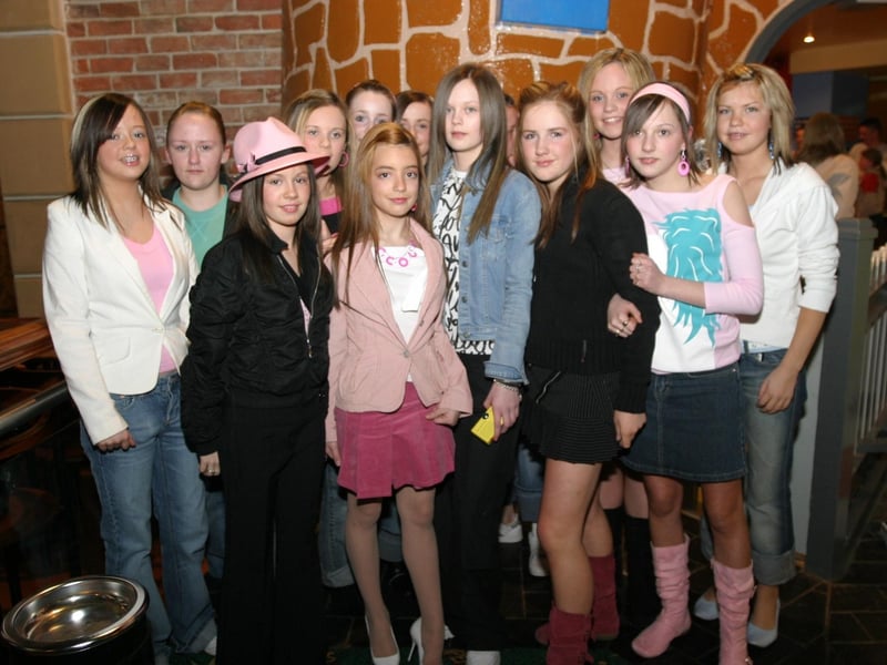 Party celebrations back in 2004: Kayleigh Little.