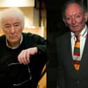 Left, Seamus Heaney, Venice, Italy, 2008. (Photo by Leonardo Cendamo/Getty Images) and right, Brian Friel at the Broadway Opening of 'Faith Healer After Party in 2006 in NYC. (Photo by Thos Robinson/Getty Images)