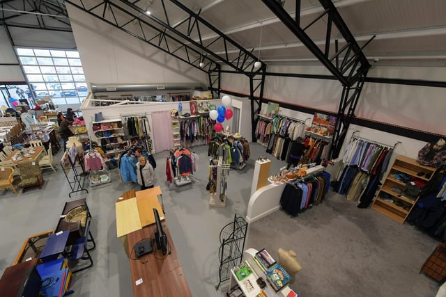 The interior of the newly opened Foyle Hospice Shop in Pennyburn Industrial Estate. Photo: George Sweeney