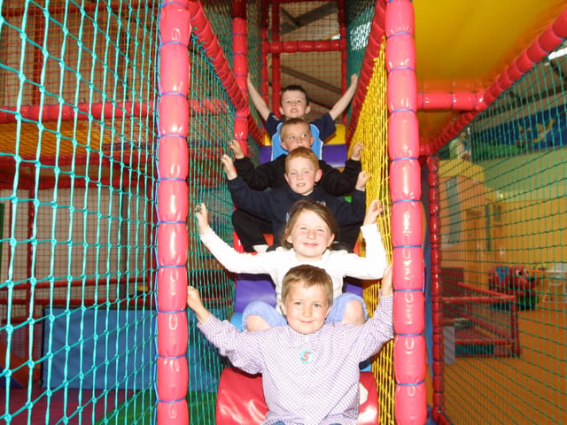 Adam with some of his friends at the party