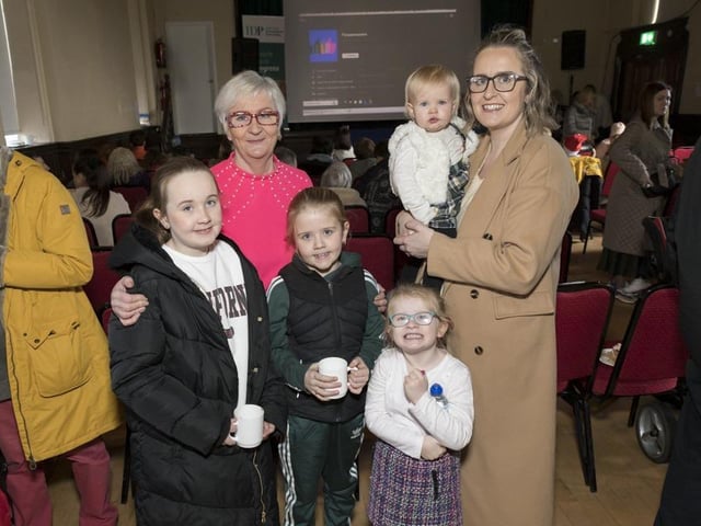 IDP’s CE Supervisor Pauline Coyle with her daughter Christine Murphy and children.