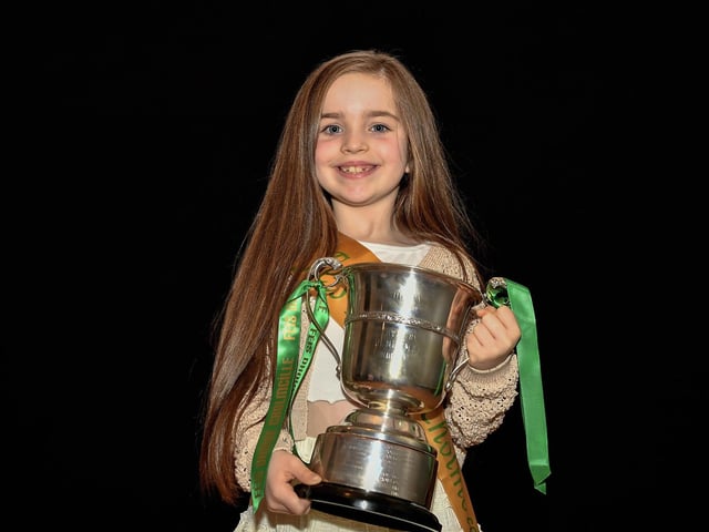 Ria McMenamin won the U9 Championship Irish Dance and was placed first in P4 Poem and second in P4 Prose at Feis Dhoire Cholmcille. Photo: George Sweeney
