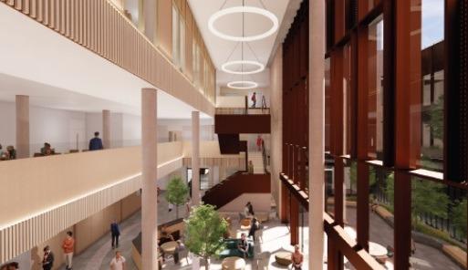 An artist's impression of how the new Cityside Health Hub at Fort George in Derry will look.