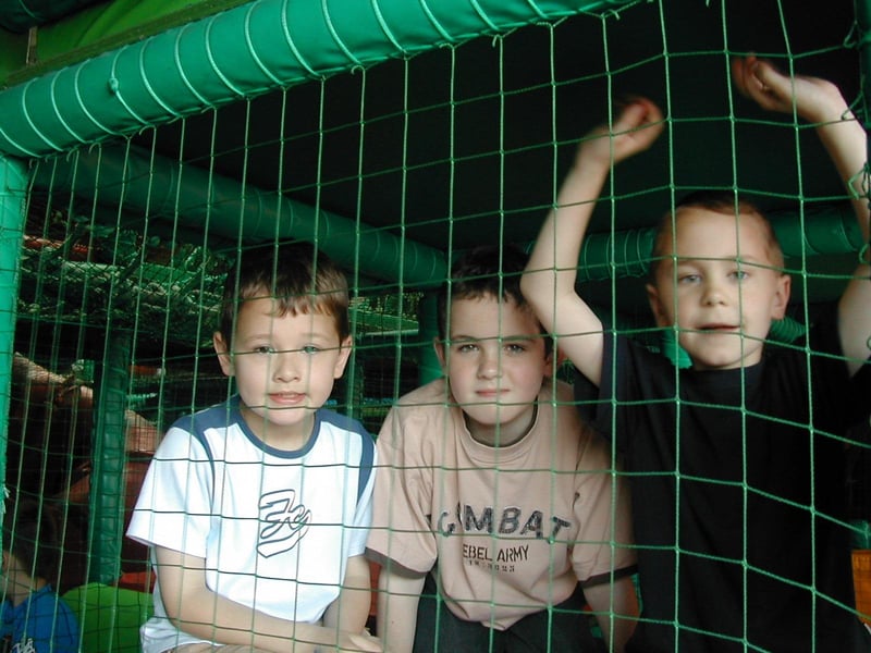 Conor and Jason McColgan with birthday boy Seamus