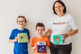 Caitrin Kincaid, with her sons Carter and Cooper.