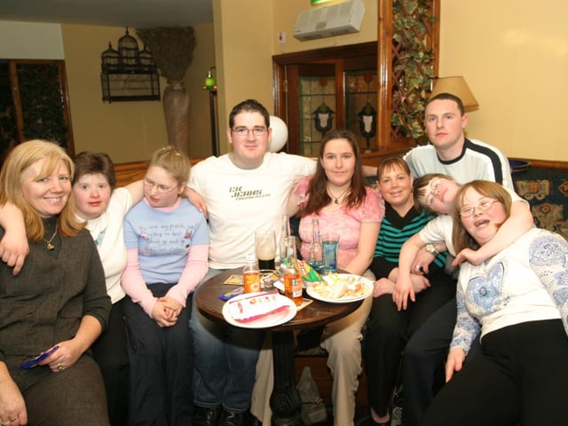 Pictures of Derry people partying in November 2003