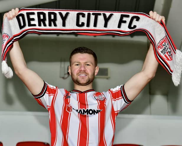 Former Queen's Park captain Dom Thomas signed a two year deal with Derry City.  Photo by Kevin Morrison.
