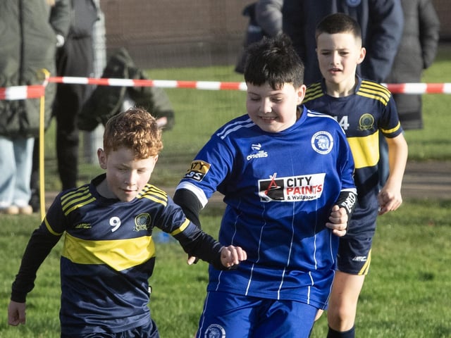 Action from Saturday's 2015s Sean O'Kane Memorial Cup between Don Boscos and Trojans at St. Joseph's Boys School.