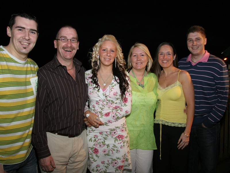 Amanda pictured with her mum, dad, brother, sister and boyfriend on the occasion of her 21st birthday 0626JML