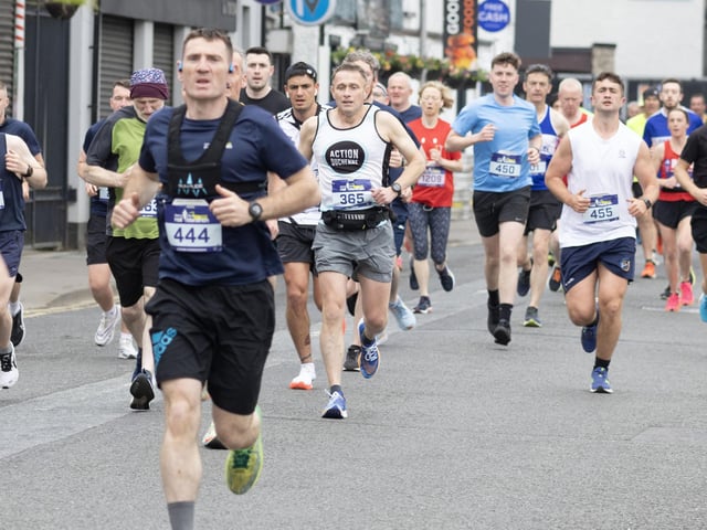 Stephen McGeoghegan sets a high pace. (Photo: North West Newspix)