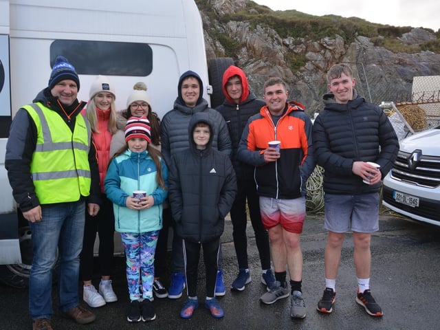 Malin Head Community Christmas Day Swim at Portmor Beach.