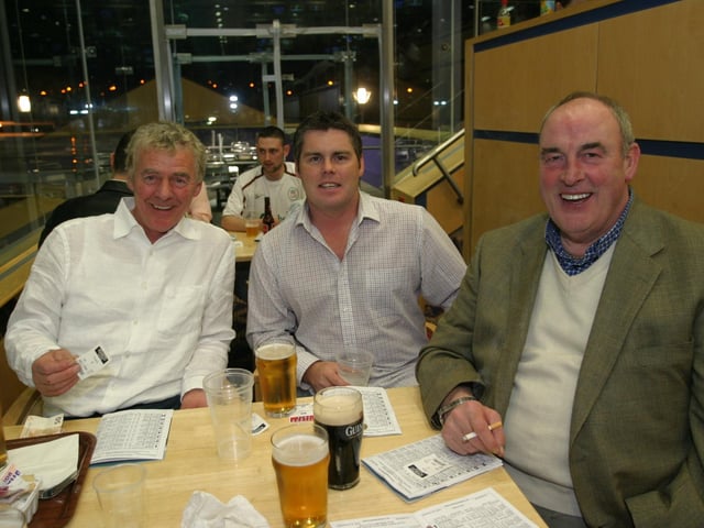 Derry and Donegal people enjoying a night at the Lifford Races in 2004.