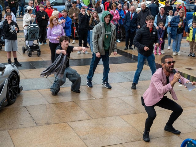 Derry City and Strabane District Council Mayor, Councillor Lilian Seenoi-Barr has hosted Supercar Saturday in Guildhall Square to raise money for the Mayoral Charity Bud Club. The event attracted car enthusiasts and owners from across the region to support aid the local charity. Picture Martin McKeown. 24.05.25