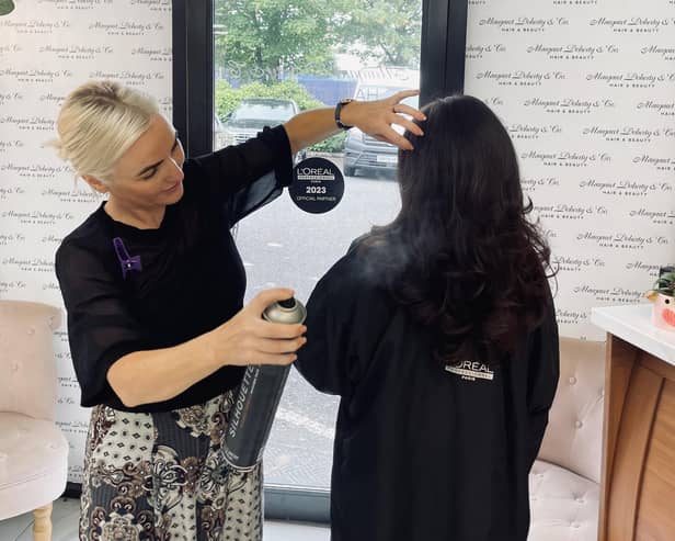 One of the first things I do in the salon is look closely at the hair.