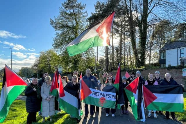 A vigil held at the Foyle Bridge on Wednesday night