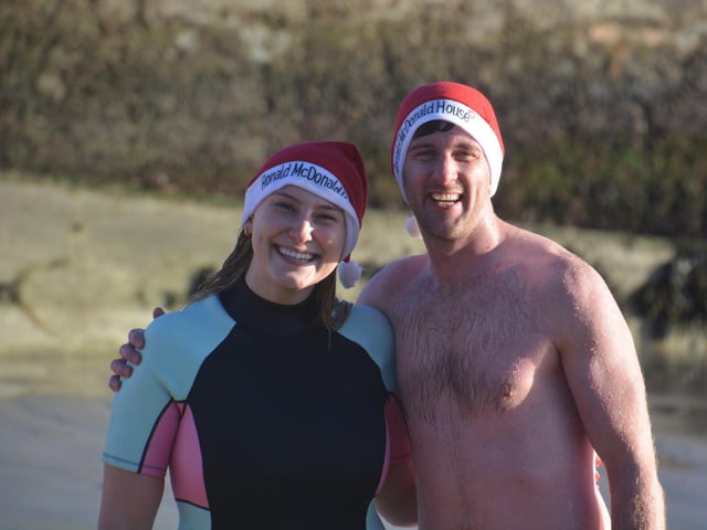 Malin Head St Stephen's Day Swim in aid of Malin Head Community Association Ltd and Ronald McDonald House. Pictures: Malin Head Community on Facebook:Malin Head St Stephen's Day Swim
