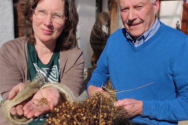 Flax to Thatch & Linen -  Kathleen O’Hara Farren and Brian Lafferty revive ancient crafts
