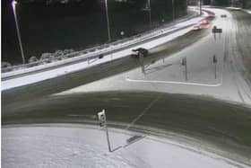 Culmore Roundabout this morning (via TrafficWatch NI).