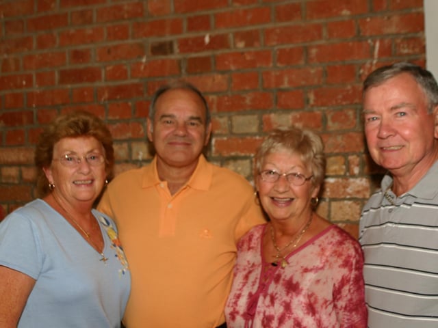 Angela and Lee Mc Conaha with sister Ethna and brother in law Michael Glackin at the 40th Wedding Anniversity in Bar Zu 7281dd : Parties in Derry in July 2005.