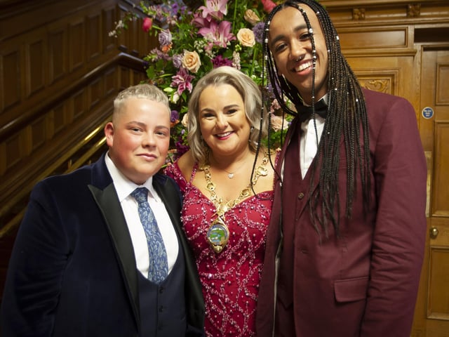 Councillor Sandra Duffy hosted the annual Mayor's Ball in the Guildhall on Friday in aid of the Mayor's chosen charity, First Housing Aid and Support Services.