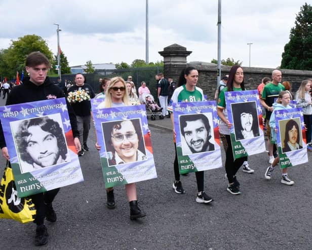 The 45th Anniversary of the 1981 Hunger Strike Parade sets off from Rosemount Factory.