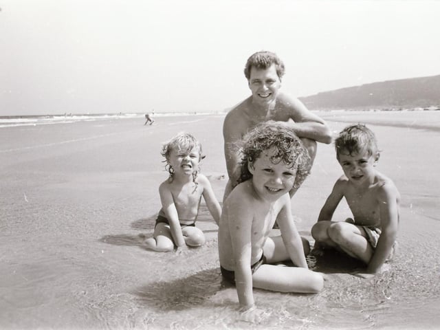 Fun in the sun at Benone in July 1995