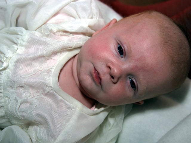Megan Ann Ellen Smith Christening party at home 0044JML : Parties and celebrations March 2006: Megan Ann Eileen Smith.