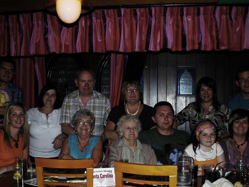 Keith pictured with all his family and friends celebrating his 30th birthday at Rafters.