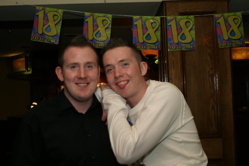 Party celebrations back in 2004: Gareth Coyle