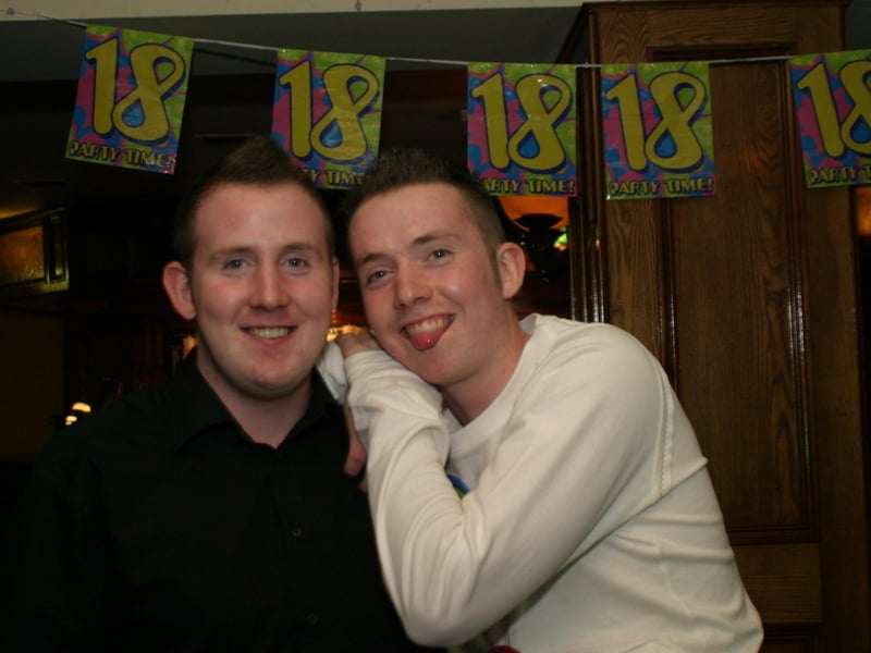 Party celebrations back in 2004: Gareth Coyle