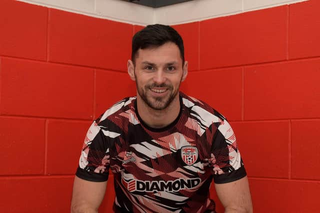 Derry City striker Pat Hoban can't wait to make his competitive debut at Brandywell. Photo: George Sweeney