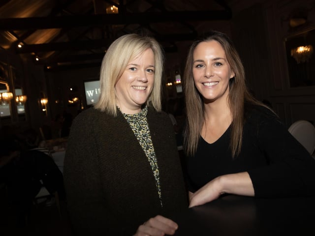Christine McBride, Minding Mum Project Manager, Waterside Neighbourhood Partnership (right) pictured with ??????? at Thursday's screening of 'Witches' by filmmaker Elizabeth Shankey at the Rafters Suite at the Ebrington Hotel. : .
